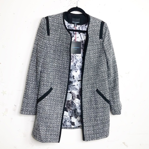 CYNTHIA Rowley Open closure tweed coat - Picture 7 of 11